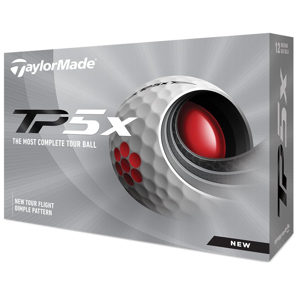 Taylormade TP5x Golf Balls 2021,One Size,White