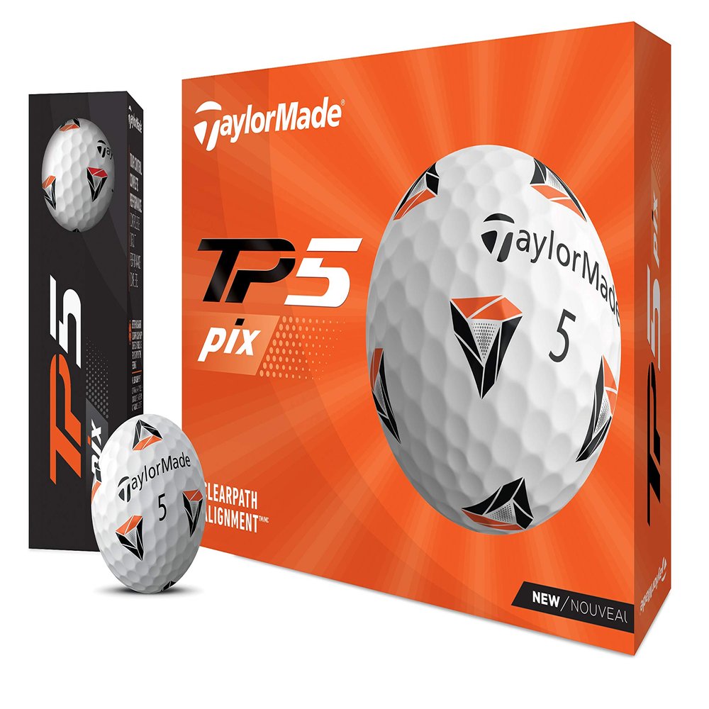 TaylorMade TP5 pix 2.0 Golf Ball, Dozen