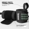 DMoose Fitness Wrist Wraps (IPL Approved) Avoid Injury & Maximize Grip with Thumb Loop, 18" or 12" Gym Wrist Wraps Pair, Wrist Wraps for Weightlifting Men, Wrist Brace for Working Out & Wrist Support view 4
