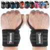 DMoose Fitness Wrist Wraps (IPL Approved) Avoid Injury & Maximize Grip with Thumb Loop, 18" or 12" Gym Wrist Wraps Pair, Wrist Wraps for Weightlifting Men, Wrist Brace for Working Out & Wrist Support view 1