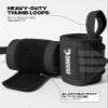 DMoose Fitness Wrist Wraps (IPL Approved) Avoid Injury & Maximize Grip with Thumb Loop, 18" or 12" Gym Wrist Wraps Pair, Wrist Wraps for Weightlifting Men, Wrist Brace for Working Out & Wrist Support view 4