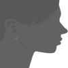 14k White Gold 1mm Thick 10 Mm Round Tube Endless Hoop Earrings - Small Hoops view 4