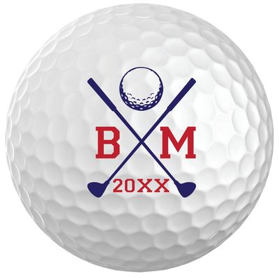 Infusion Personalized Golf Balls - Custom Monogrammed Logo Golf Balls - (12 Balls)