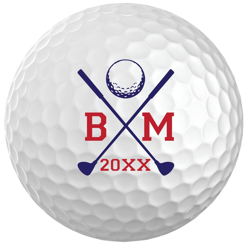 Infusion Personalized Golf Balls - Custom Monogrammed Logo Golf Balls - (12 Balls)
