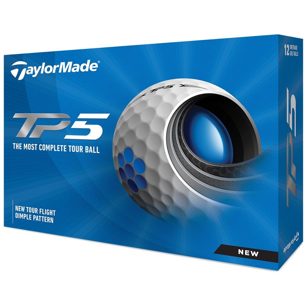 Taylormade TP5 Golf Balls 2021,One Size,White,12 Ball