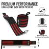 Rip Toned Wrist Wraps for Weightlifting  USPA & USAPL Approved 18" Wrist Straps for Powerlifting  Adjustable, Durable Gym Wraps with Thumb Loop  Quality Support for Men & Women  Red Flex view 4