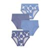 Buyless Fashion Boys Comfy Briefs Soft Cotton Polka Dot Toddler Underwear 4 Pack - BW21-BD-4-5 Blue view 1