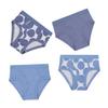 Buyless Fashion Boys Comfy Briefs Soft Cotton Polka Dot Toddler Underwear 4 Pack - BW21-BD-4-5 Blue view 2
