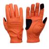 eGlove eQUEST GripPro Leather Touchscreen Horse Riding Gloves (Orange, Small) view 1