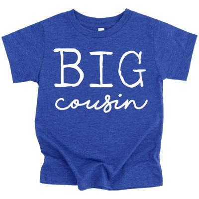 Big Cousin T-Shirts for Toddler and Youth Fun Family Outfits Vintage Royal Shirt 4T