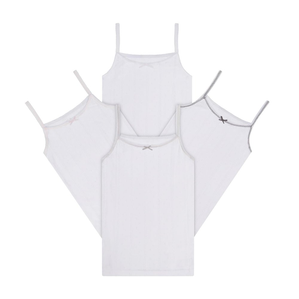 Buyless Fashion Tank Tops for Girls- Sleeveless Cami Tanks Cotton Undershirts for Dance Gymnastics Kids Toddler Size (4 Pack) - TW14-GELST-5-6