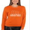 Go All Out Large Orange Adult Life Is Full Of Important Choices Golf Sweatshirt Crewneck view 2