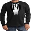 Buy Cool Shirts After Party Tuxedo Youth Long Sleeve Shirt (Large, Black) view 1