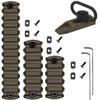 Gotical Combo of 4 Slots & 7 Slots M-Lock Rail Picatinny Rail Section Adapter Super Value Pack M-Lock with Set of Screws ML0K Picatinny Accessory Rail (TAN/FDE) view 1