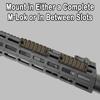 Gotical Combo of 4 Slots & 7 Slots M-Lock Rail Picatinny Rail Section Adapter Super Value Pack M-Lock with Set of Screws ML0K Picatinny Accessory Rail (TAN/FDE) view 4