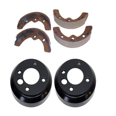 3G Rear Brake Shoes & Drums Set for Club Car DS Golf Carts 1981-1994