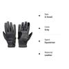 eGlove eQUEST GripPro Leather Touchscreen Horse Riding Gloves (Grey, X-Small) view 3