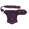 Cotton Practical Fannypack Waistbag Travel Utility Belt-Plum view 1