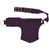 Cotton Practical Fannypack Waistbag Travel Utility Belt-Plum view 3