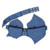 Practical Fannypack Cotton Waistbag Travel Utility Belt-Blue view 2