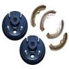 3G Brake Shoes & Drums Set for EZGO TXT Electric & 2-Cycle Gas Golf Carts 1997 & Up view 1