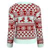NJBRL Women's Christmas Sweater Reindeer Snowflakes Patterns Long Sleeve Pullover Tops view 2