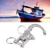 Jaw Swivel Snap Shackle, Quick Release Swivel Jaw Snap Sailing Shackle for Sailboat Spinnaker Halyard 316 Stainless Steel (70mm) view 2