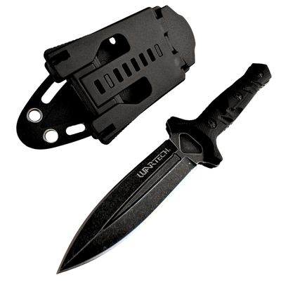 Hunting Knife Tactical Knife Survival Knife 8" Fixed Blade Knife w/ Molle Compatible Pressure Retention Sheath Camping Accessories Survival Kit Survival Gear Tactical Gear 79965 (Black)