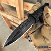 Hunting Knife Tactical Knife Survival Knife 8" Fixed Blade Knife w/ Molle Compatible Pressure Retention Sheath Camping Accessories Survival Kit Survival Gear Tactical Gear 79965 (Black) view 2