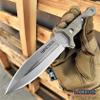 Hunting Knife Tactical Knife Survival Knife 8" Fixed Blade Knife w/ Molle Compatible Pressure Retention Sheath Camping Accessories Survival Kit Survival Gear Tactical Gear 79965 (Desert Tan) view 2