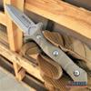 Hunting Knife Tactical Knife Survival Knife 8" Fixed Blade Knife w/ Molle Compatible Pressure Retention Sheath Camping Accessories Survival Kit Survival Gear Tactical Gear 79965 (Desert Tan) view 3
