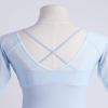 Daydance Blue Women Long Sleeve Leotards for Ballet, Dance, Gymnastics, Aerial Yoga, Swim view 4