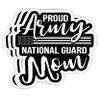 Military Mom - Army - Proud Army National Guard Mom Gift Decorations - 4x3 Vinyl Stickers, Laptop Decal, Water Bottle Sticker (Set of 3) view 1