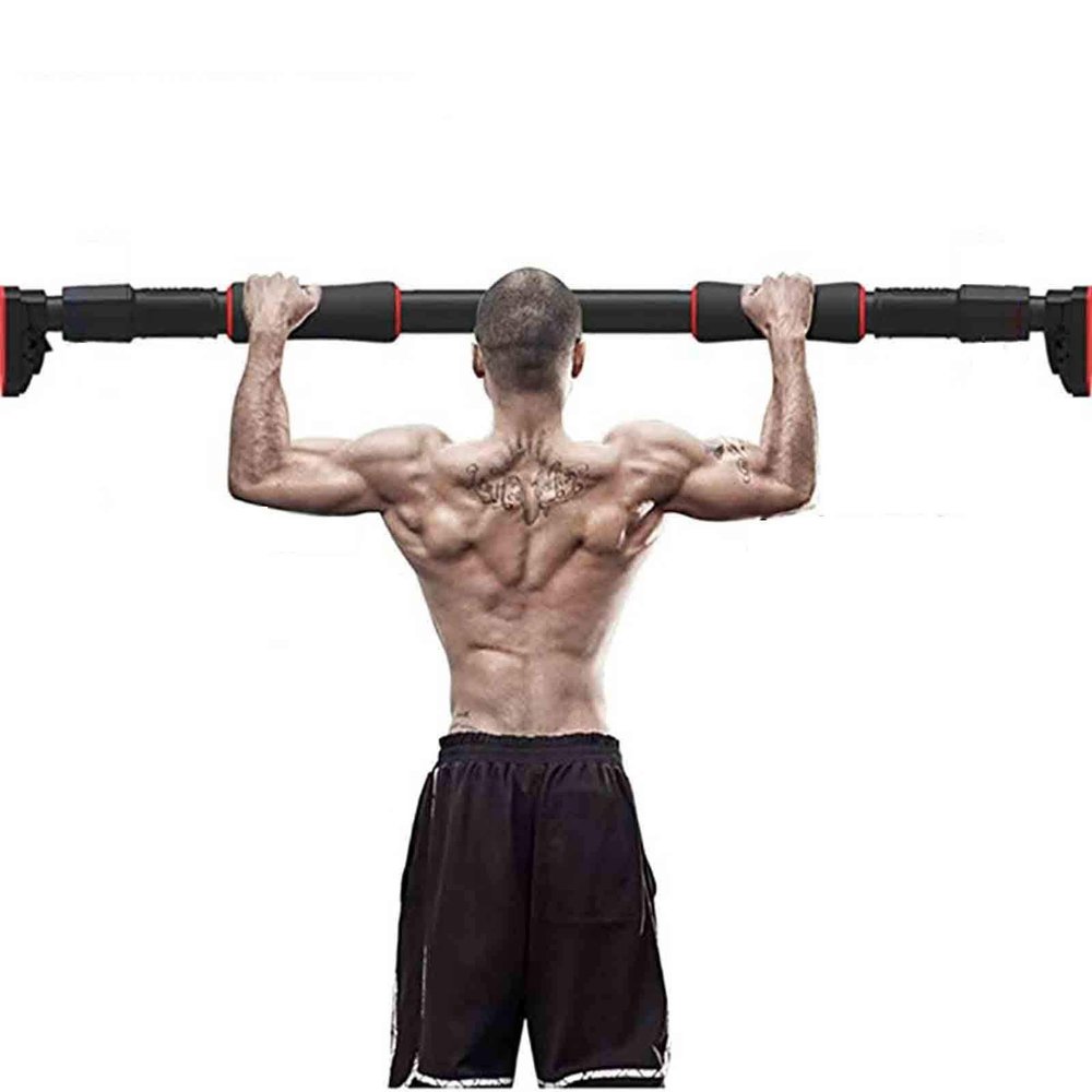 Pull-Up Bars AGYH Portable Horizontal Bar, Safe and Non-Slip Pull-up Bar, Punch-Free Installation Distance 116-145cm / 45.66-57.08in, Load 250 Kg/551lbs