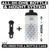 Peaty's Fidlock Lockin Magnetic Bike Water Bottle & Mount, Crown/Smoked, 600 ml/ 20 oz. view 4