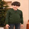 Ryannology Toddler Baby Boys Girls Sweater Shawl-Collar V Neck Pullover Sweaters Cable Kintted Photoshoot Outfits view 4