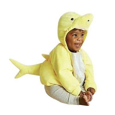 Baby Unisex Plush Pullover Shark Hoodie w Tail Warm Comfort Soft Blanket Sweater Top (0-6 Months)