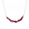 Gempires Natural Red Garnet Crystal Necklace January Birthstone Gemstone Jewelry Hypoallergenic 18 Inch Silver Plated Handmade Dainty Necklaces For Women view 1