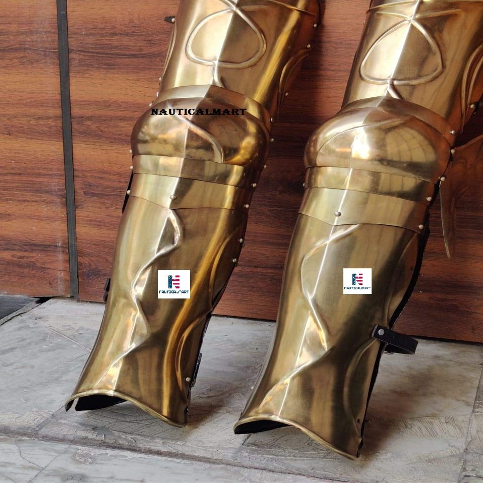 Nautical-Mart Gothic Leg Guard - Thigh and Knee - Armor Set (Leg Armor)