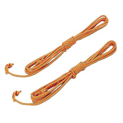 Captain Stag UA-4533 Tent Tarp Parts, Rope, Tent Rope, Guide Rope, Color Rope with Freely, Diameter 0.2 inches (5 mm) x Length 17.7 inches (450 cm), Set of 2, Orange