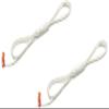 Captain Stag UA-4531 Tent Tarp Parts, Rope, Tent Rope, Guide Rope, Free Rope, Diameter 0.2 inches (5 mm) x Length 13.8 inches (350 cm), Set of 2, White view 1