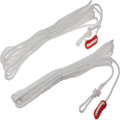 Captain Stag UA-4532 Tent Tarp Parts, Rope, Tent Rope, Guide Rope, Free Rope, Diameter 0.2 inches (5 mm) x Length 177.7 inches (450 cm), Set of 2, White