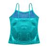 FEESHOW Little/Big Girls Shiny Metallic Camisole Tank Tops Party Fancy Vest Top Tee Shirts Sports Dance Costume Lake Blue 5-6 view 4