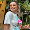 Laurinny Rimless Rectangle Sunglasses for Women Fashion 90s Frameless Square Pink Tinted Sun Glasses view 2