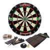 CUESOUL Shooter-II TRI-Eyes Official Size Sisal Bristle Dartboard Set with Extra Steel Tip Darts 6 Pack Without Surround. view 1