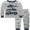 Dolphin&Fish Boys Pajamas Car Kids Sleepwear Toddler Clothes Sets Size 7 Green Gray view 2