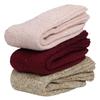 BomKinta Women Winter Solid Socks Thick Warm Wool Socks Cozy Crew Socks for Women Christmas Gift (3 Pairs) view 2