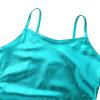 Agoky Girls Shiny Metallic Ballet Dance Tank Tops Sleeveless Jazz Hip Hop Dance Tops Latin Dance Costume Ballerina Dancewear Lake Blue 8 Years view 3