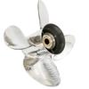 Flish Propeller OEM Upgrade 3 or 4 Blades Stainless Steel Outboard Propeller fit BRP,Johnson,EVINRUDE,OMC Stern Drive 40-50HP,13 Spline Tooth, RH (12 x 14) view 4