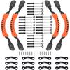 HLOGREE 4Pack Kayak Carry Handles, Kayaking Accessory Canoe Boat Side Mount Carry Handle Soft Rubber Replacement for Ocean, Lifetime, Pescador, Emotion Kayaks Suitcase Luggage Orange view 1